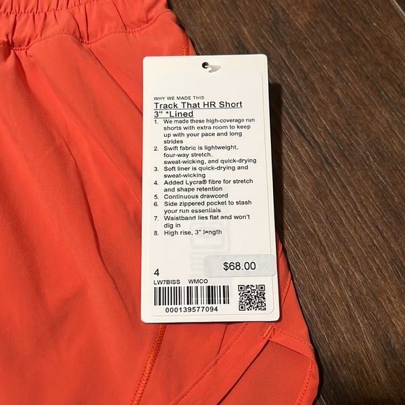 NWT Lululemon Track That HR Short 3” Lined - Picture 2 of 5